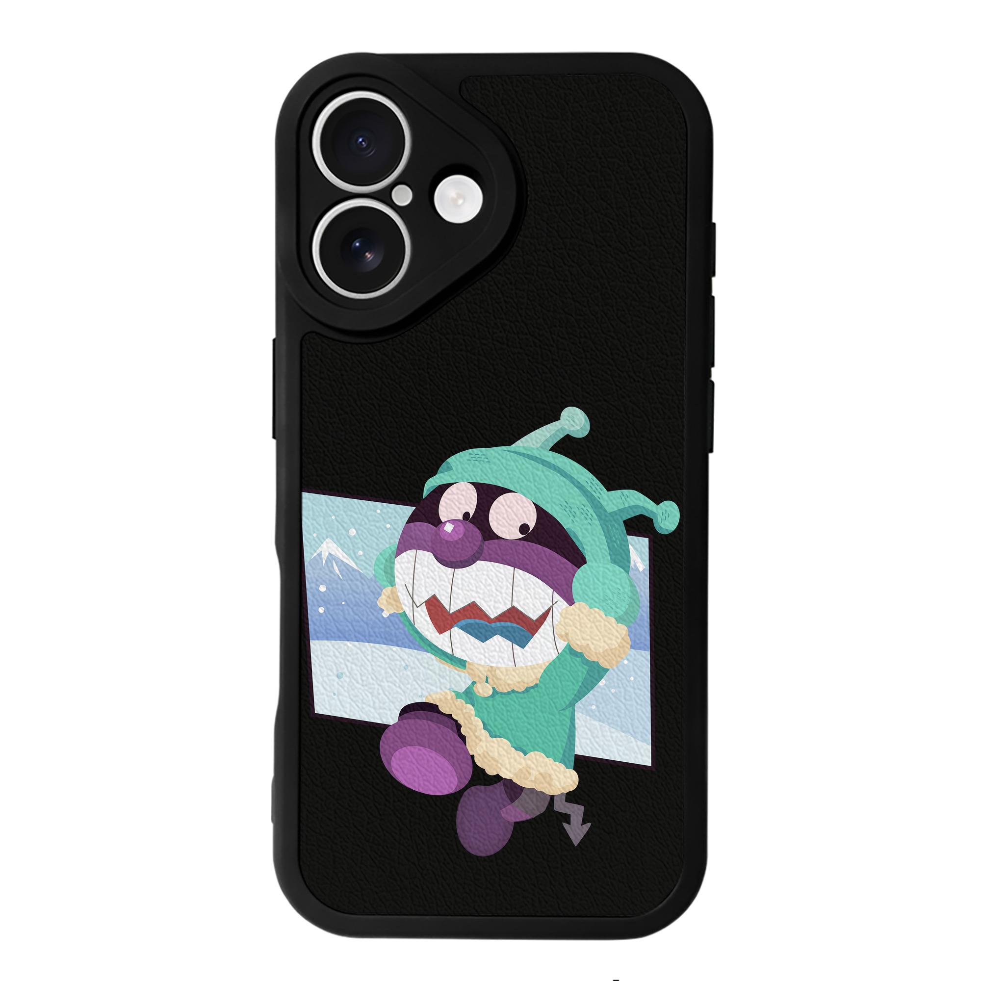 （画像用） アンパンマン Anpanman 【iPhone 16シリーズ対応】シリコンスマホケース（レザー調） 材質：シリコン